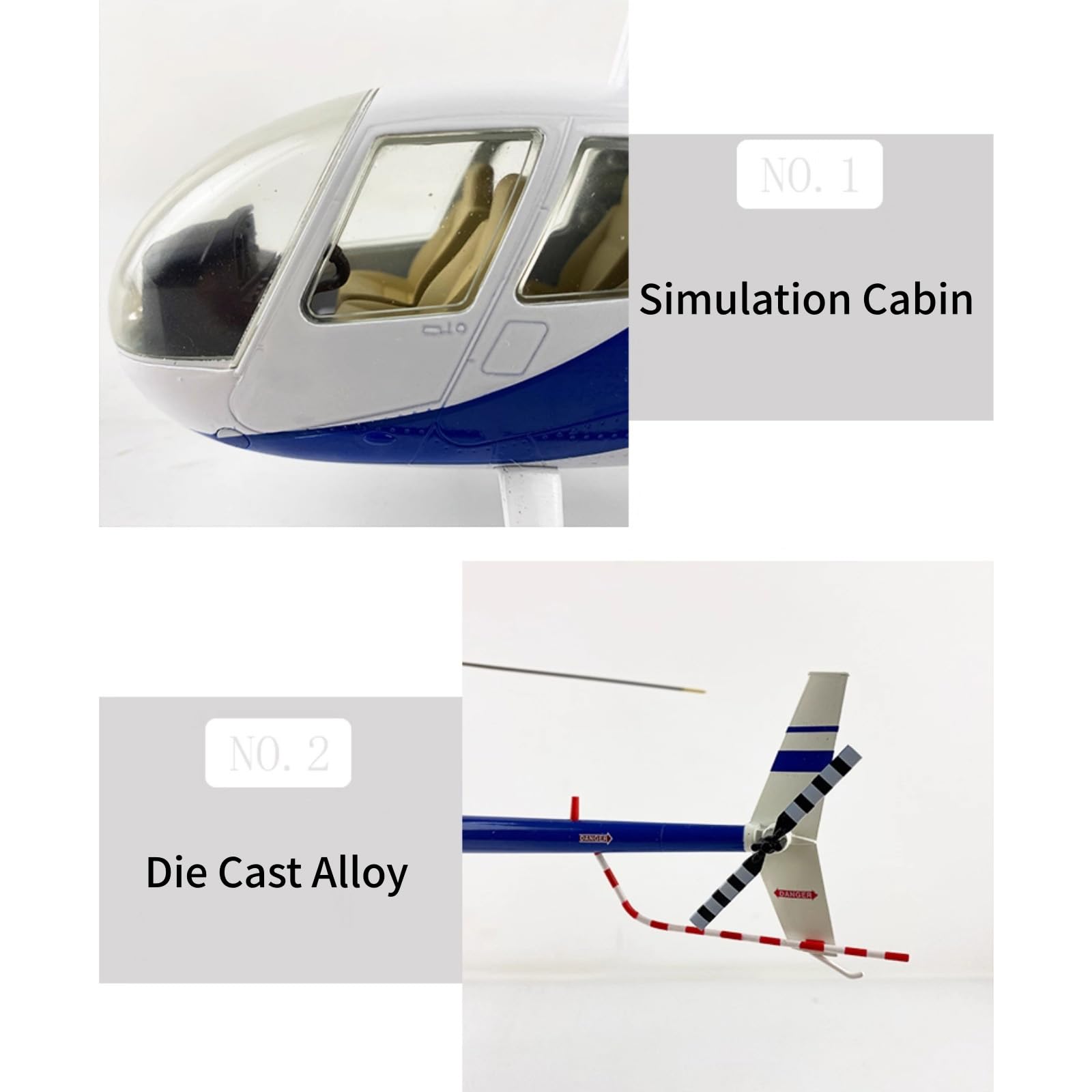 Amazon | 合金ロビンソンR44レイヴンヘリコプター航空機モデル 1:32